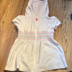 Circo Cream Hoodie with Pink and Green Stripes (Bin W)